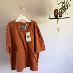 NWT jungmaven burnt orange terracotta shirt